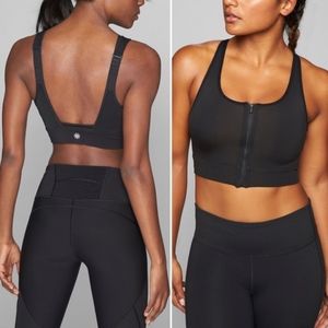 Athleta Front Zip Stealth Bra